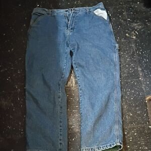 Cargo Relaxed Fit Blue Jeans Size 38x32-bb